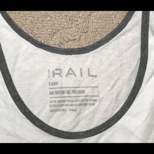 X-Large White Rail Tank Top